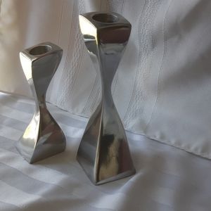 Museum of Modern Art - Pair of Candle Holders -Stamped EB - MCM
